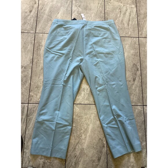 J. Crew Mid Rise Portia Pant in Italian Stretch Merino Wool Blend Blue Breeze 22 - Picture 5 of 8